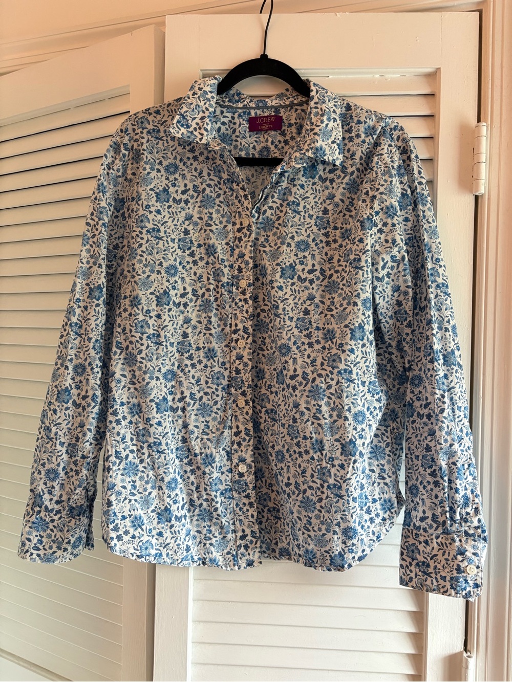 J. Crew x Liberty of London floral print shirt, size 16